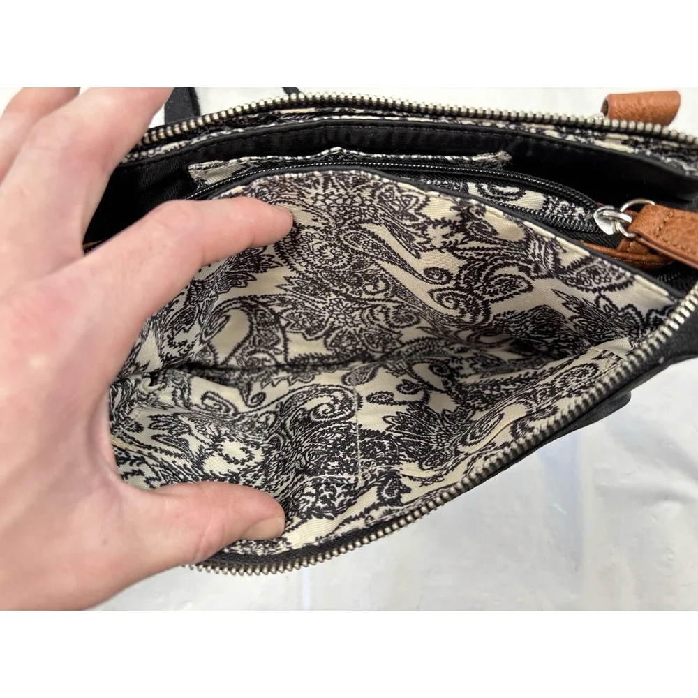 Franco Sarto Berlin East West Black Cross Body Bag